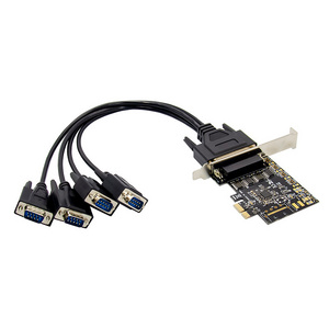 PCIE to 4 Serial Port RS232 Adapter Card AX99100 Multi-serial Port Desktop Computer Expansion Card