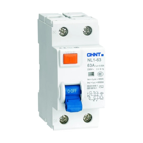 NL1-63 RCCB Differential switches 2P 4P Magnetic RCD Chint original NL1-63 Residual Current Operated Circuit Breaker