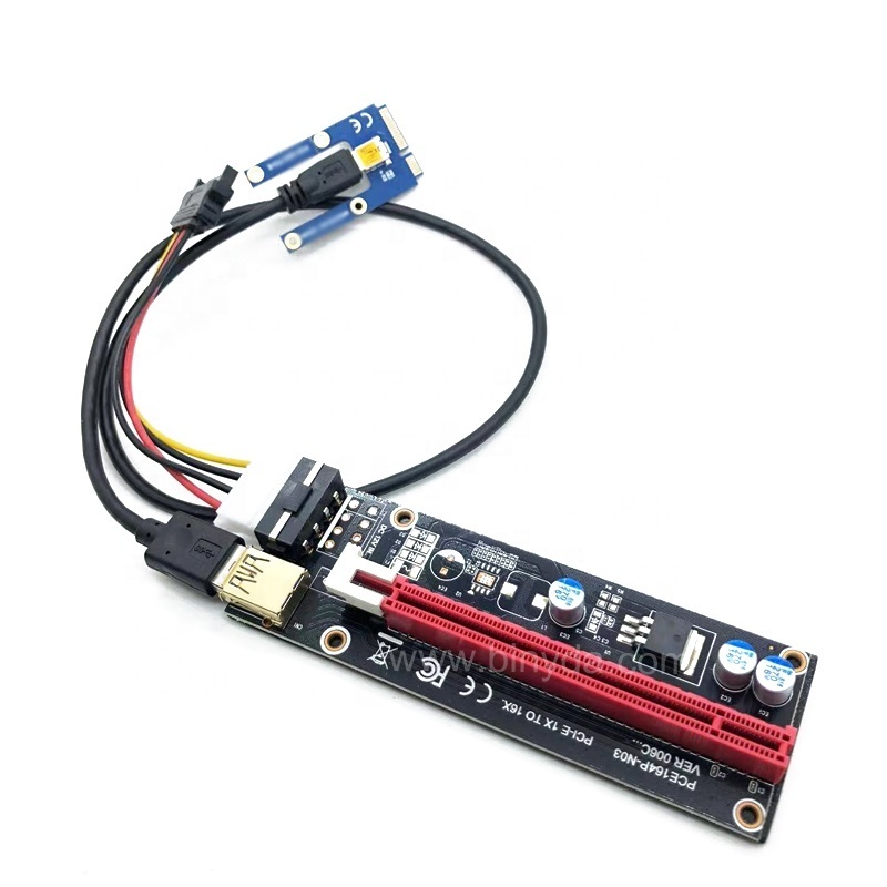 VER006C Mini PCIE to PCI Express 16X Riser 006C for Laptop External Graphics Card MPCIe to PCI-E Slot Card