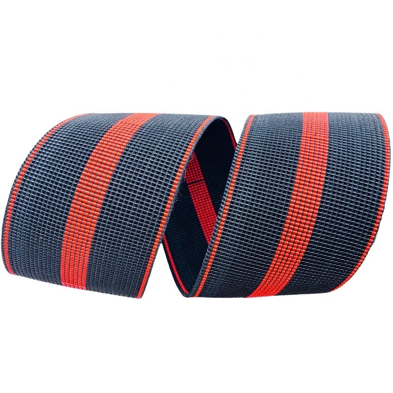 2 Inch Customized Rubber Upholstery Polypropylene Strong Furniture Strap Band Sofa Elastic Webbing Tape