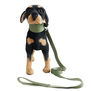 Hot selling leather thickened broadband buffering strong tensile force multi-functional pet traction rope