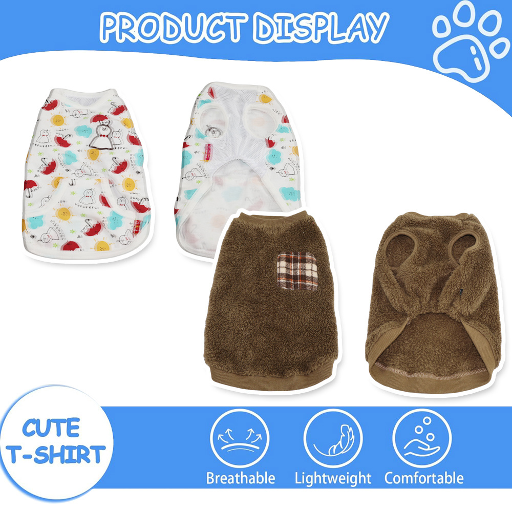 2024 Designer Clothes Pet Clothes Dog Coat Spring and Summer Dog Clothes Cute Small Dog Clothing