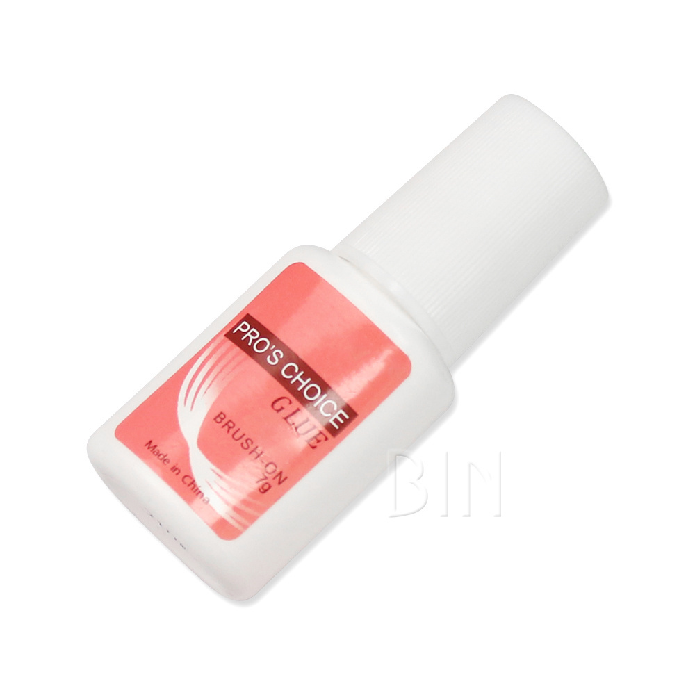 BIN Pink Professional Nail False Art Decoration Tips Wholesale Cheap Nail Supplies Brush On Nail Glue