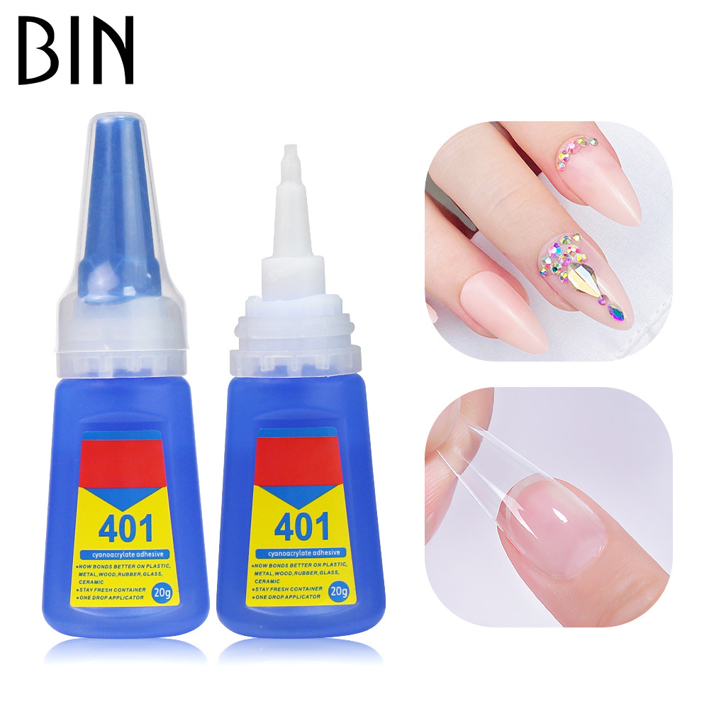 BIN strong press on nail glue gel custom label best professional