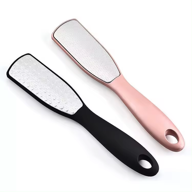 BIN Professional foot care tool stainless steel double sided pedicure rasp foot file hard cracked skin calluses remover