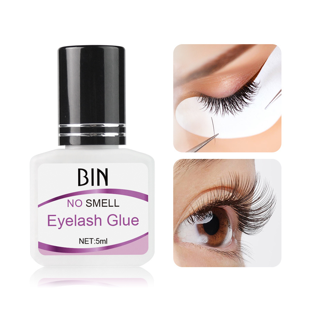 BIN Waterproof Eyelash Extension Glue Lash Extention Glue Private Label Eyelash Glue 5ml/10ml