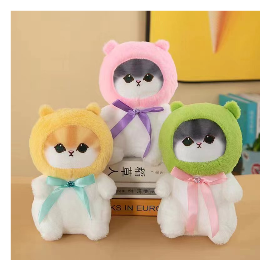 hot sale Custom Plush Bear Stuffed Toy claw machine 25cm cat washable kawaii plush toys