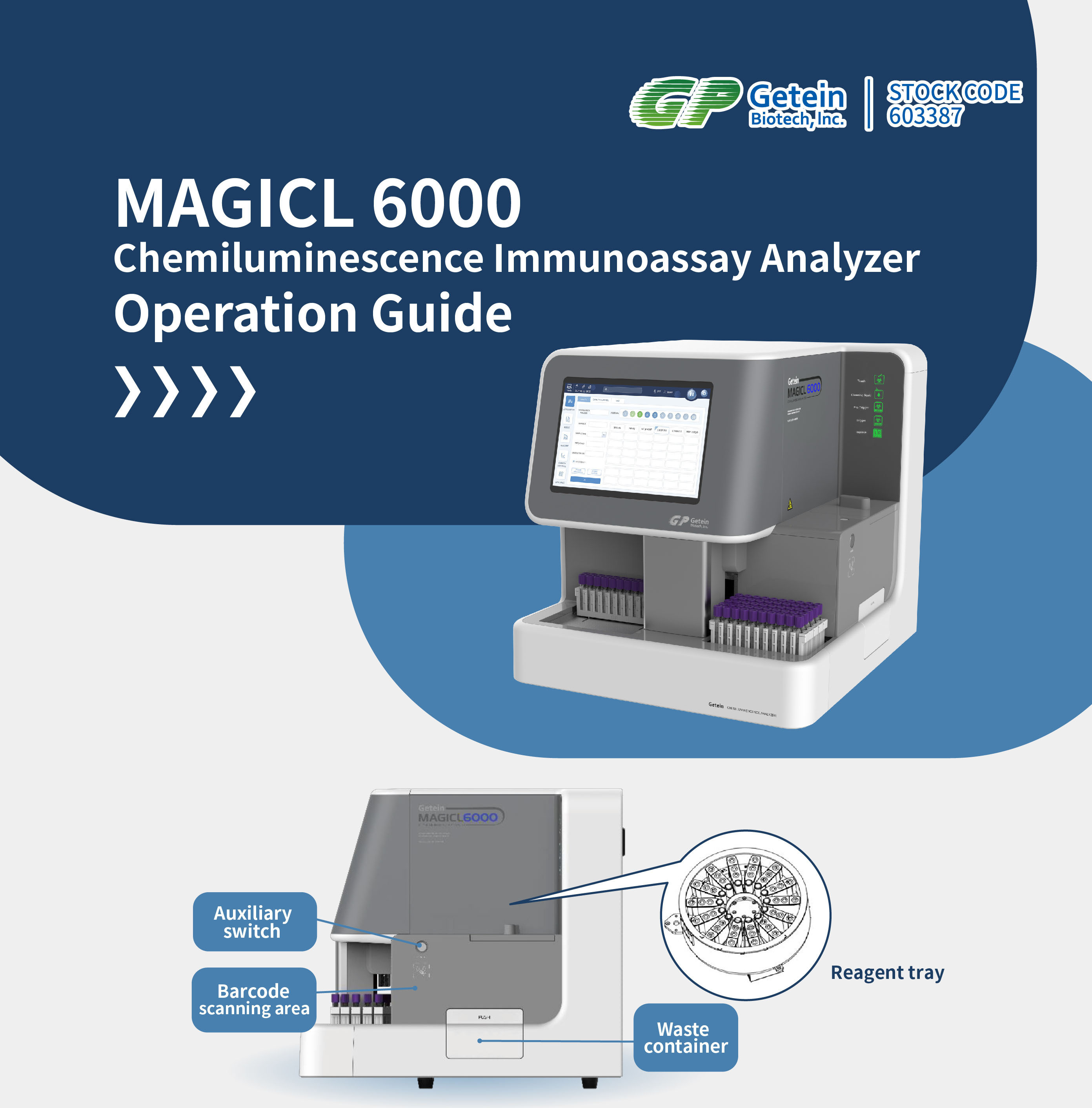 Getein chemiluminescence immunoassay clia analyzer MAGICL HBsAg quant Rapid Test