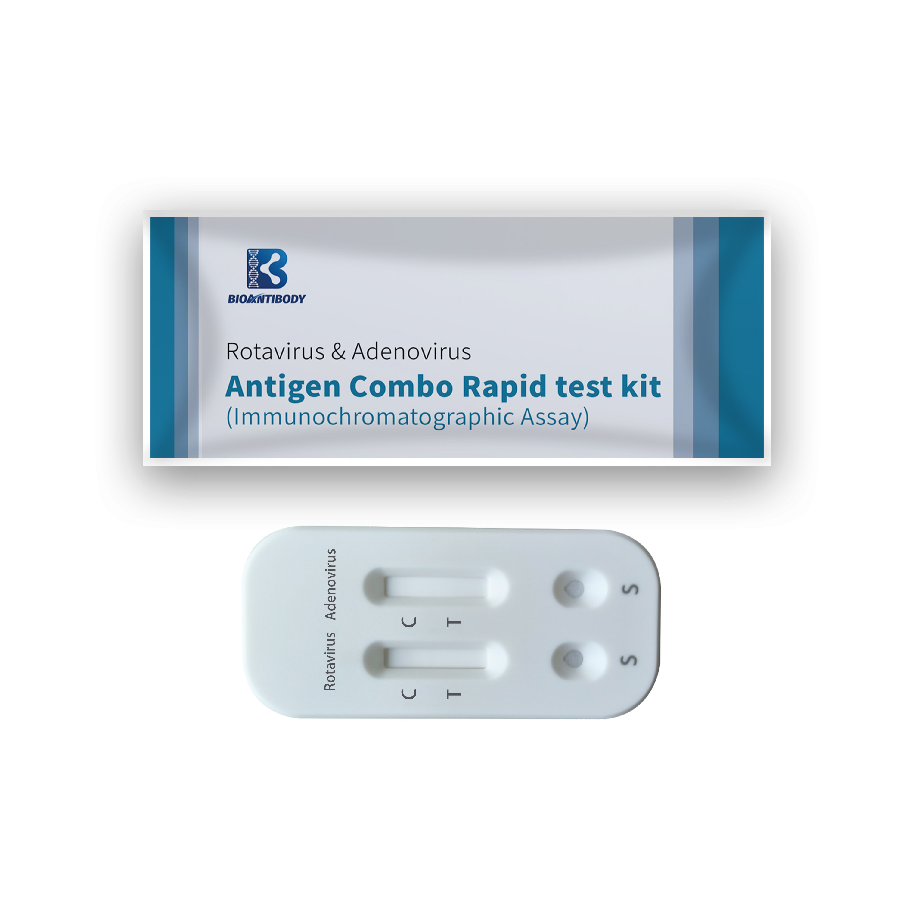 Human rotavirus adenovirus antigen feces rapid test