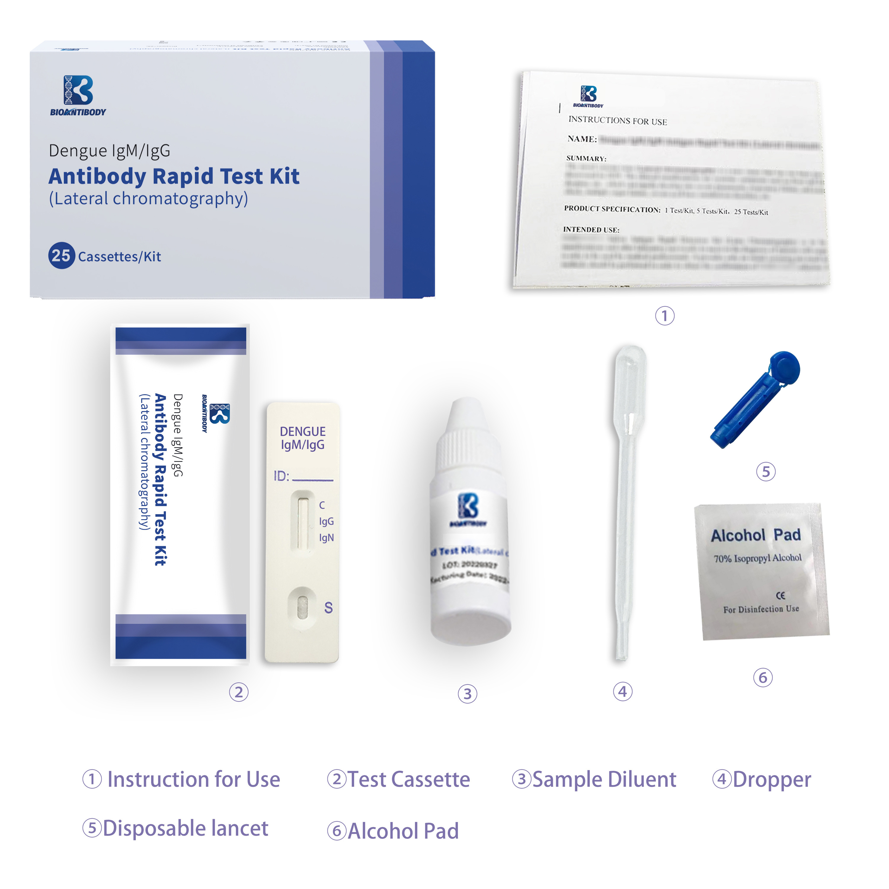 Diagnostic Rapid Test Hiv/hcv/hbsag/syphilis/hpylori/malaria/dengue/typhorid Rapid Test Kits