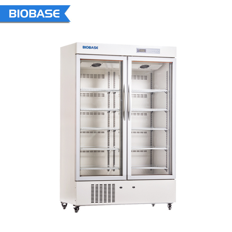 BIOBASE China Laboratory refrigerator medical Double Door Capacity 2~8 degrees Celsius Refrigerator