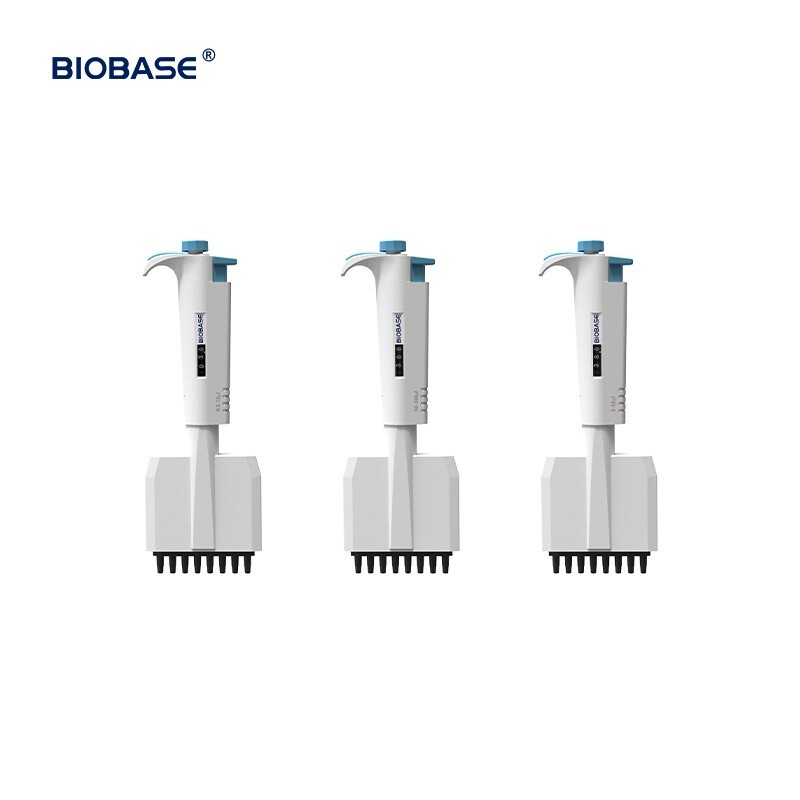 Biobase Micro Pipette lab Eight-channel Adjustable Volume Mechanical multichannel micro Pipette