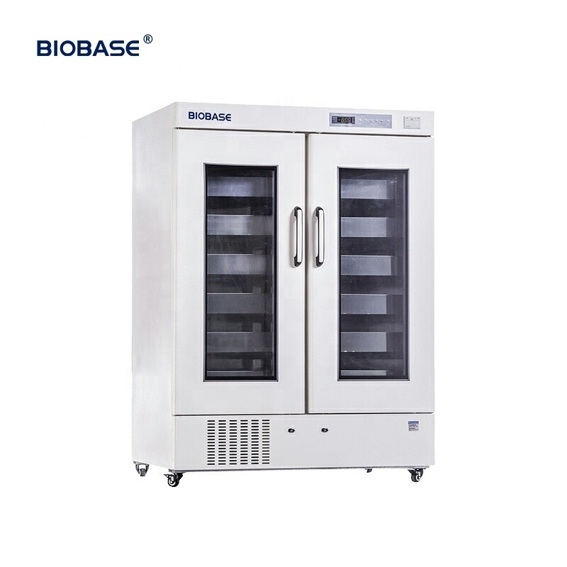 BIOBASE freezer morgue glass door deep fridge freezer double door refrigerator