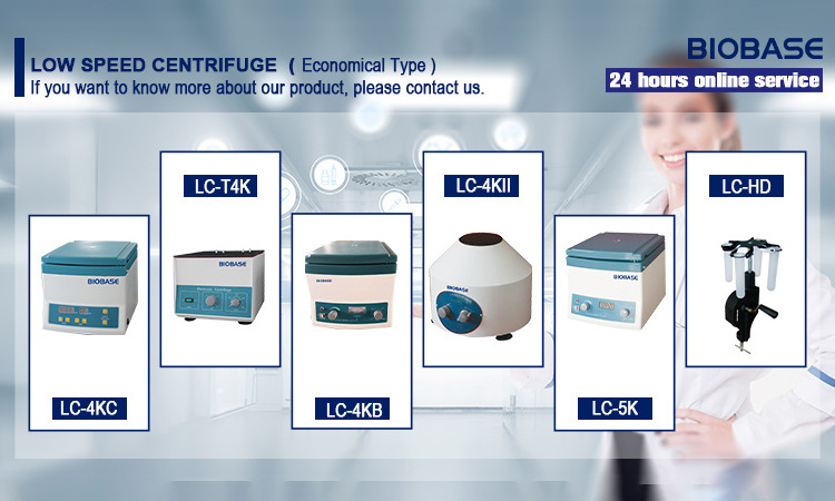 Biobase prp centrifuge machine with swing out bucket rotor laboratory horizontal blood centrifuge