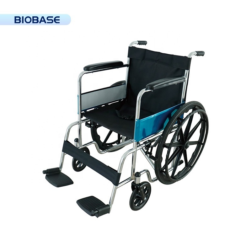 BIOBASE China Manual Wheelchair MFT Series SYIV100-MFT809-II with high-quality carbon steel pipe wheelchair for sale