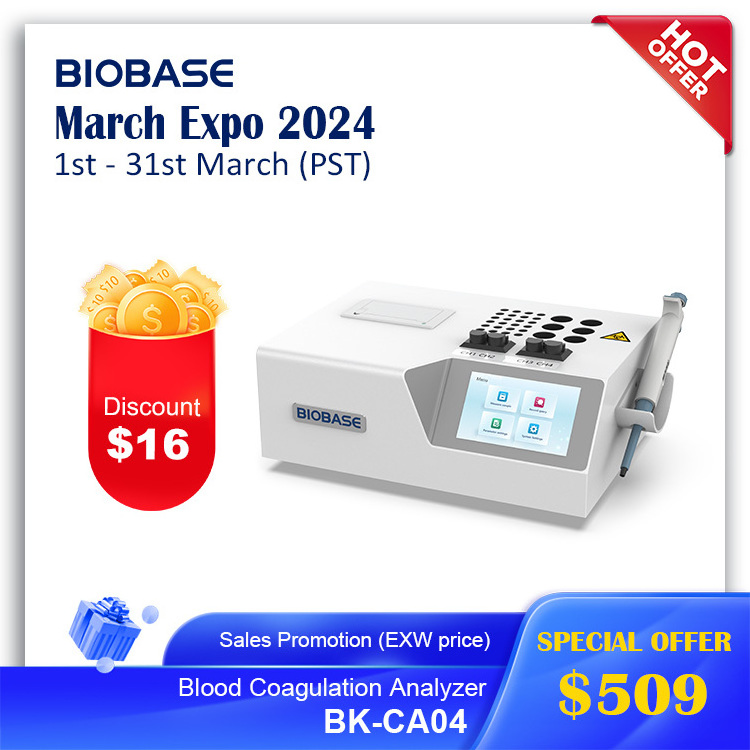 BIOBASE China blood coagulation analyzer BK-CA04 coagulation analyzer machine coagulometer price