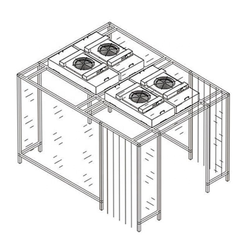 BIOBASE Prefabricated Modular Clean Room Class 100 Portable Clean Booth for laboratory