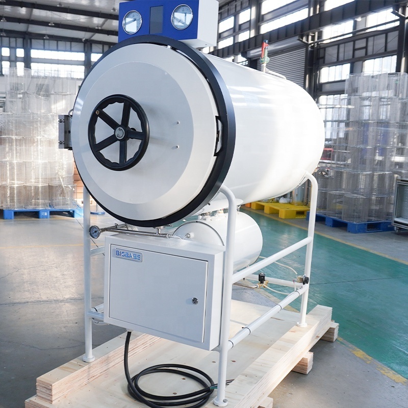 Biobase New product launch Horizontal Autoclave 150L 200L 300L 400L Horizontal Cylindrical Pressure Autoclave for lab