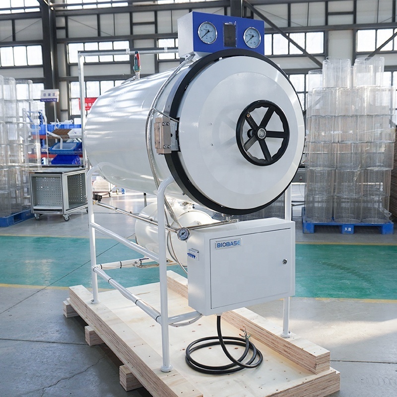 Biobase New product launch Horizontal Autoclave 150L 200L 300L 400L Horizontal Cylindrical Pressure Autoclave for lab