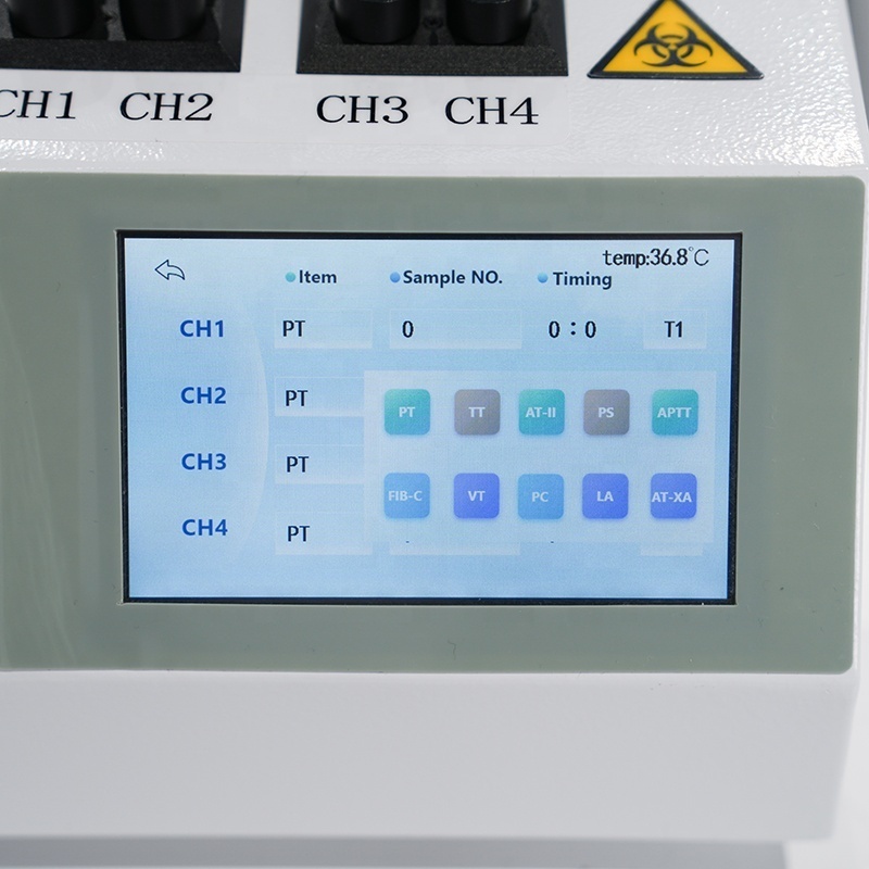 BIOBASE China Blood Coagulation Analyzer BK-CA04 equipment coagulometer coagulation analyzer for lab