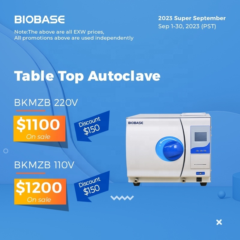 BIOBASE China Table Top Autoclave Class b BKMZB Used Dental Autoclave for Sale Industrial Steam Autoclave