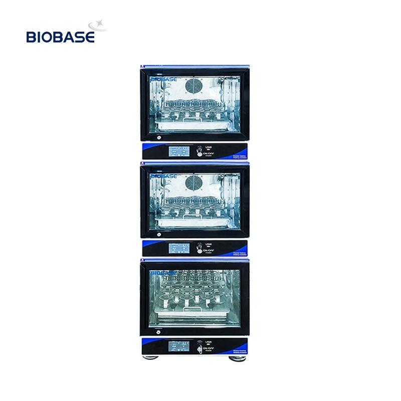 BIOBASE Factory Shaker Incubator Low Noise 30~300rpm Stacked Shaking Incubator for Lab