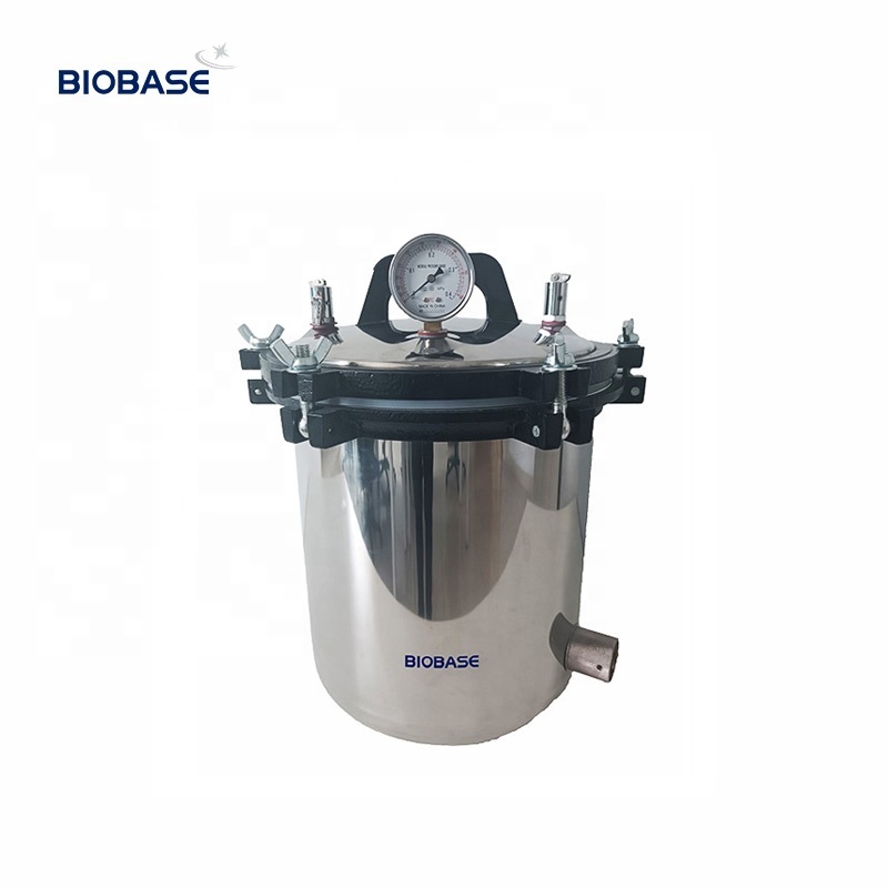 BIOBASE China Factory Small Steam Sterilizer 24L Electric Heating Dual-use Portable Autoclave For Lab