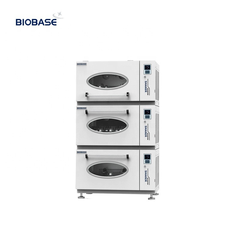 BIOBASE Factory Shaker Incubator Low Noise 30~300rpm Stacked Shaking Incubator for Lab