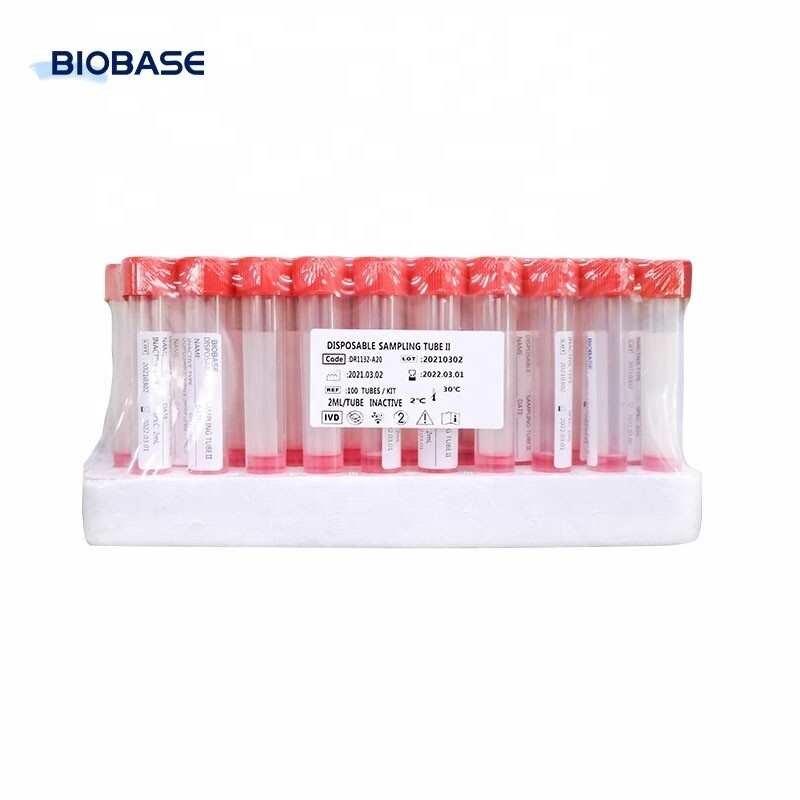 BIOBASE Disposable Sampling Tube Kit VTM 3ml With Nasal Throat Sampling Tube Kit for clinic