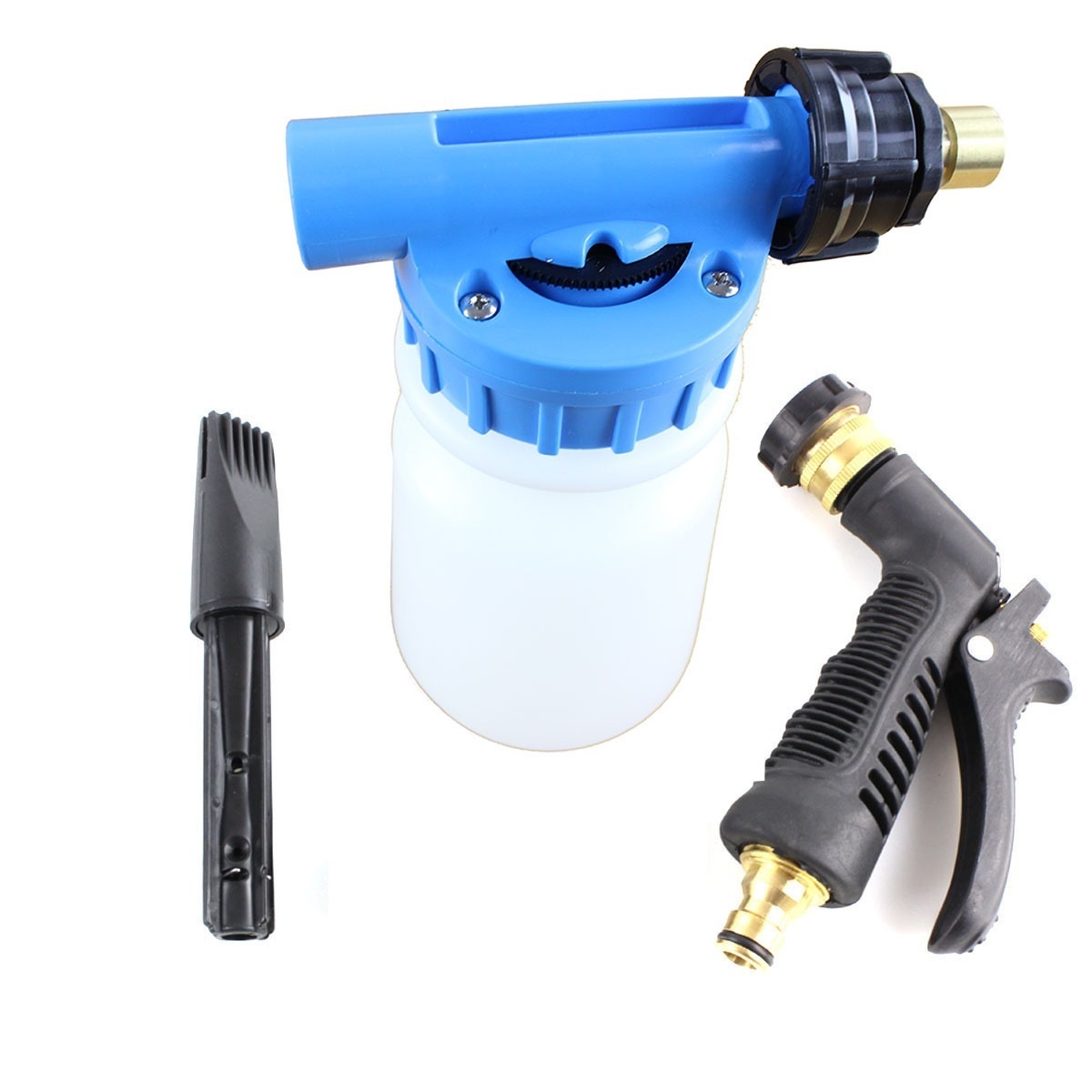 Foam Gun, Car Wash Foam Sprayer Soap Foam Blaster, Adjustable Ratio Dial Foam Cannon for Cleaning with Quick Connector