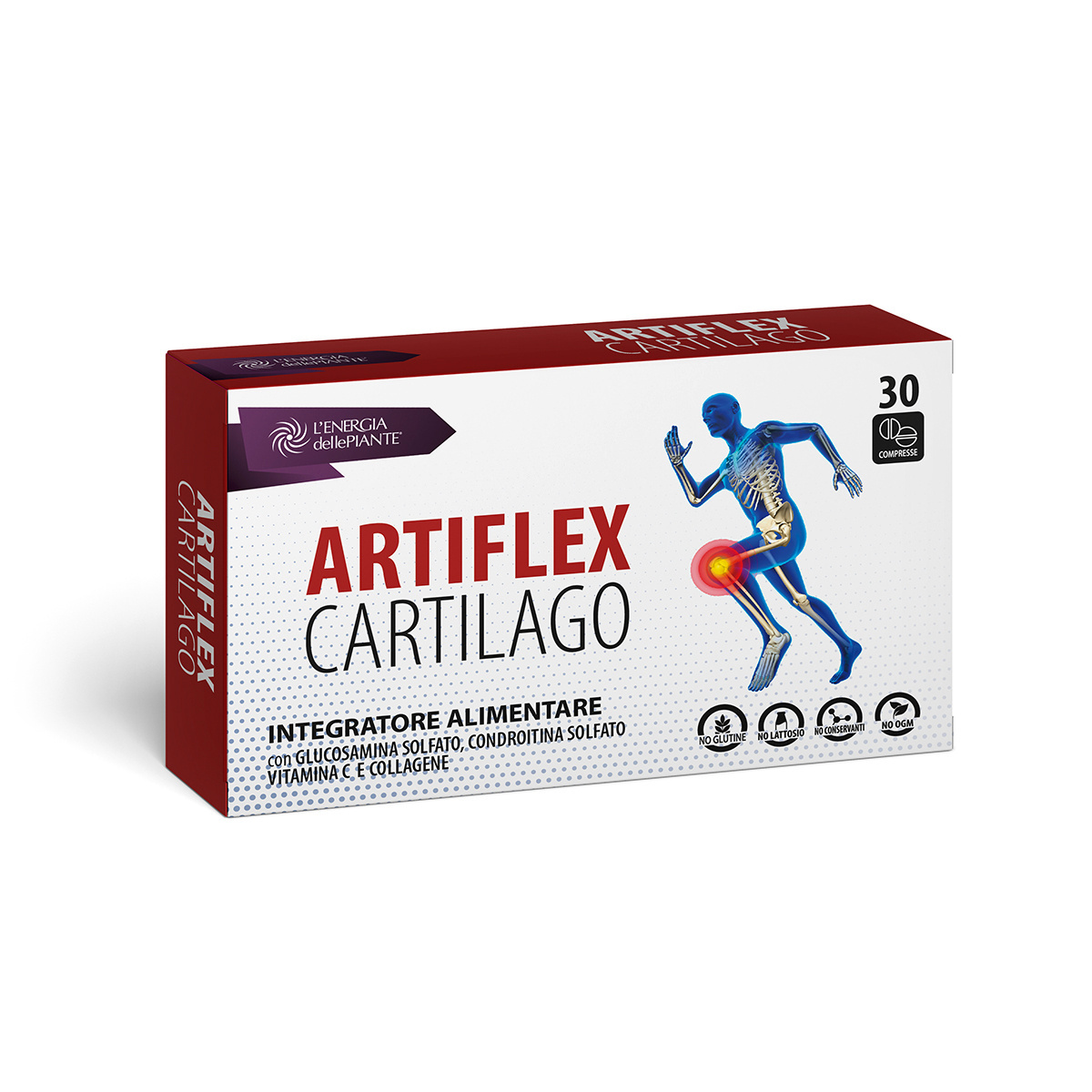 ARTIFLEX CARTILAGO Cartilage Joint Supplement Arthrosis Arthritis Glucosamine Chondroitin Tissue Mobility 30 capsules