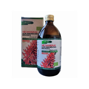 Italian Organic Aloe Arborescens Juice Pulp for Normal Intestinal Digestive and Liver Function 500gr bottle