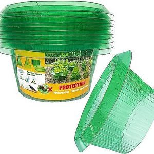 Garden Cloches Plastic Slug & Snail Plant Protection Collars Snail Defense Without Chemistry Snail Collar Protects Plants