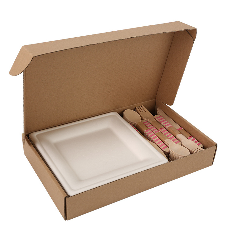 disposable fork cutlery utensils, party tableware & dinnerware, biodegradable paper dishes & plates