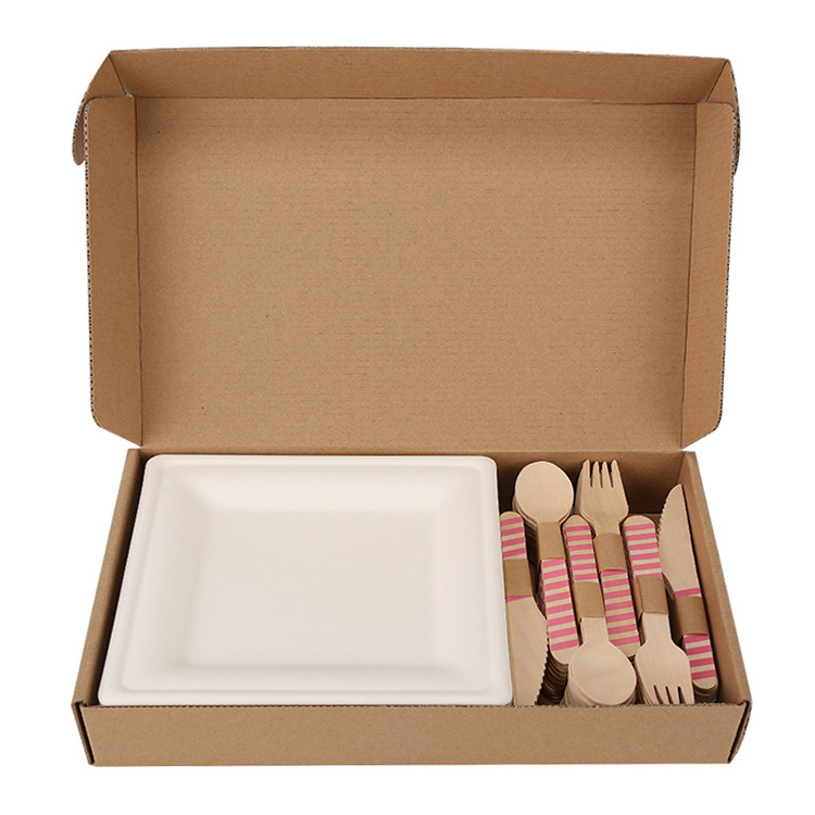 disposable fork cutlery utensils, party tableware & dinnerware, biodegradable paper dishes & plates