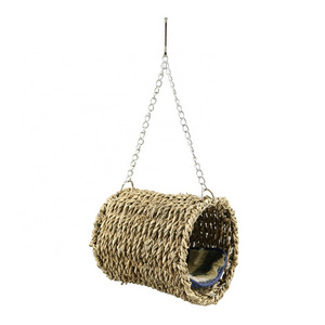 Hamster Holland Pig Guinea Pig Honey Kangaroo Dragon Cat Squirrel Parrot Grass Woven Hanging Nest Hanging Tube Toy