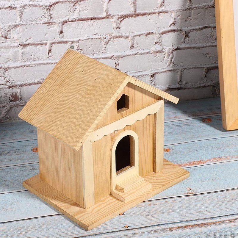 Outdoor Garden Decoration Wooden Bird House Handmade Wooden Bird Cage