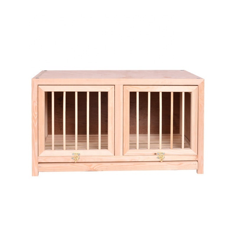 Customize Eco-friendly Foldable Outdoor Parrot Pet Dog Cages Birdhouse Birdcages Pigeon Breeding Boxes Wooden Pigeons Cages