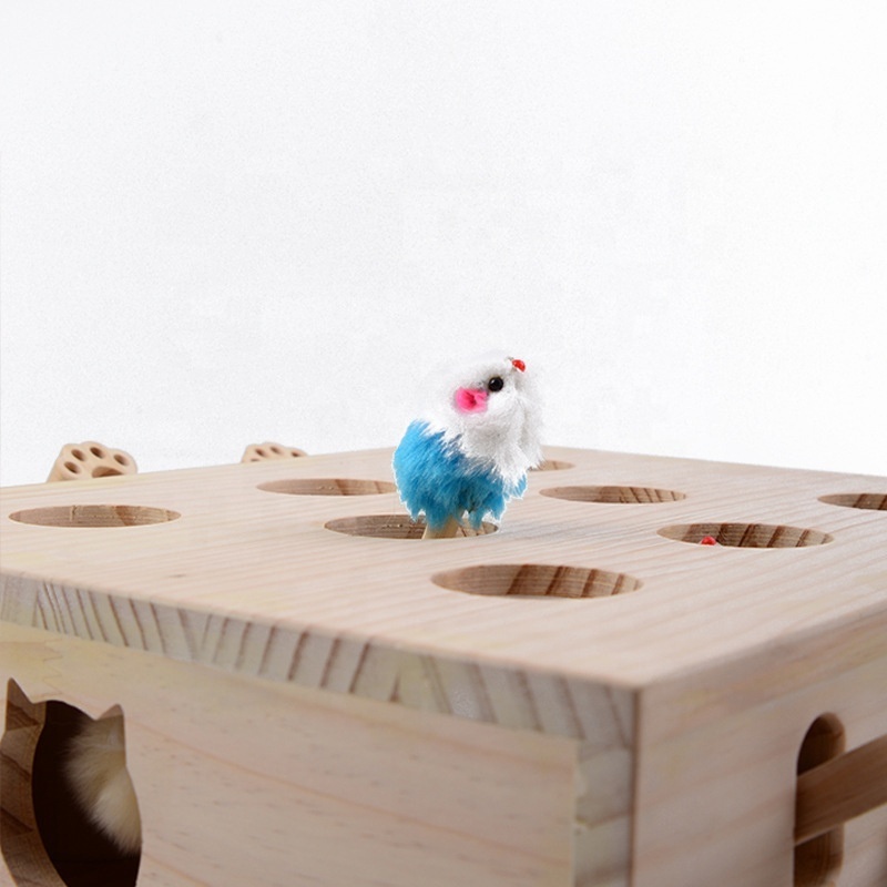 Other Animal Toy Furniture Wooden Pet Toys Interactive Mouse House Simons Cat Game Scratcher Toy