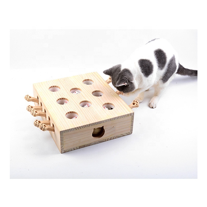 Other Animal Toy Furniture Wooden Pet Toys Interactive Mouse House Simons Cat Game Scratcher Toy