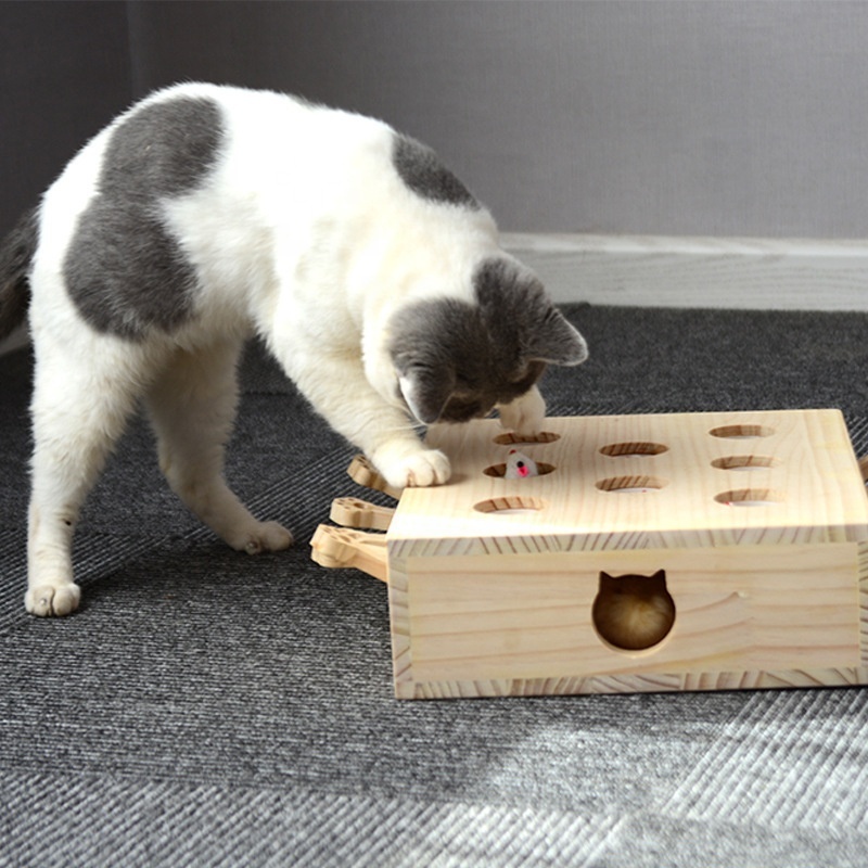 Other Animal Toy Furniture Wooden Pet Toys Interactive Mouse House Simons Cat Game Scratcher Toy