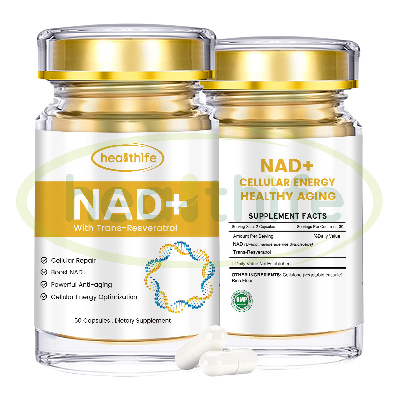 Healthife OEM Supplements Trans Resveratrol NAD+ Powder 500mg/60capsules NAD Capsules