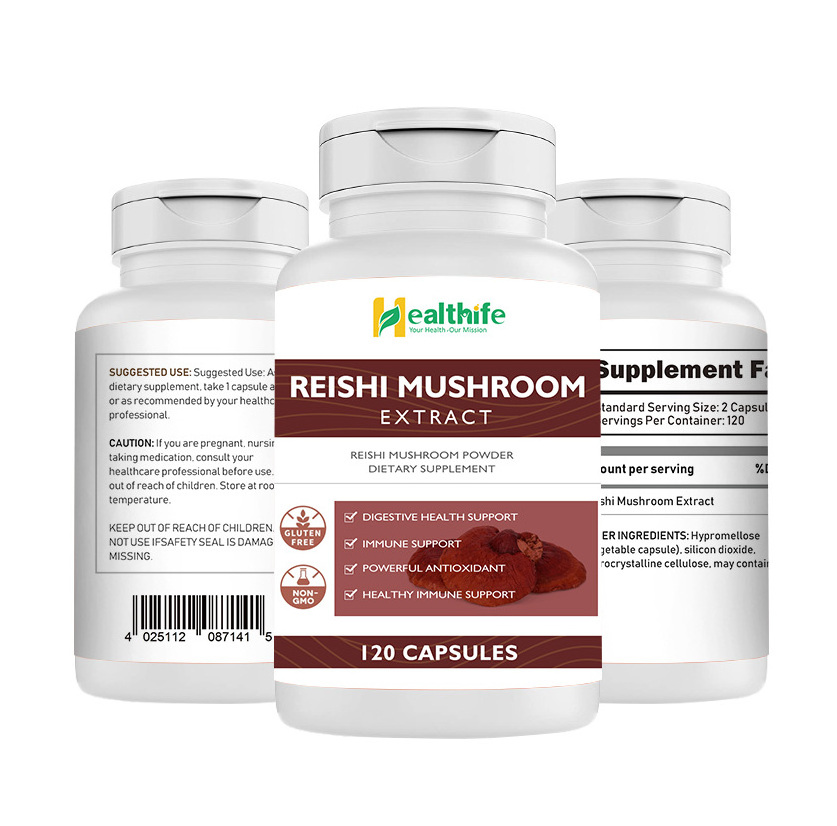 FocusHerb OEM Lingzhi/Reishi Mushroom/Ganoderma Lucidum Capsules