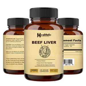 Halal New Zealand Supplements Freeze Dried Beef Liver Powder 500mg Beef Liver Capsules