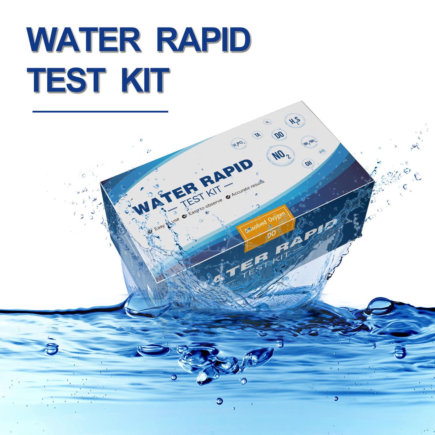 Rapid Test Series Dissolved Oxygen Test Kit Aquaculture Water DO Analysis Reagent 50 Tests With Factory Price