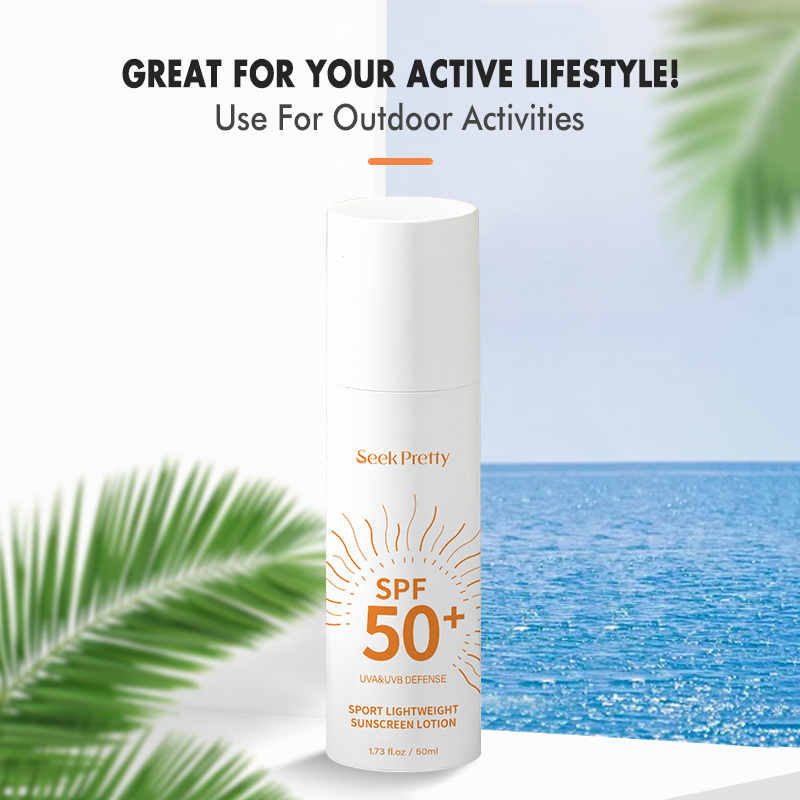 Natural Milk SPF 50 Sunscreen Lotion Skin Care Whitening Cream Oil-control Moisturizing Body Sunblock For Sport Sun Protection