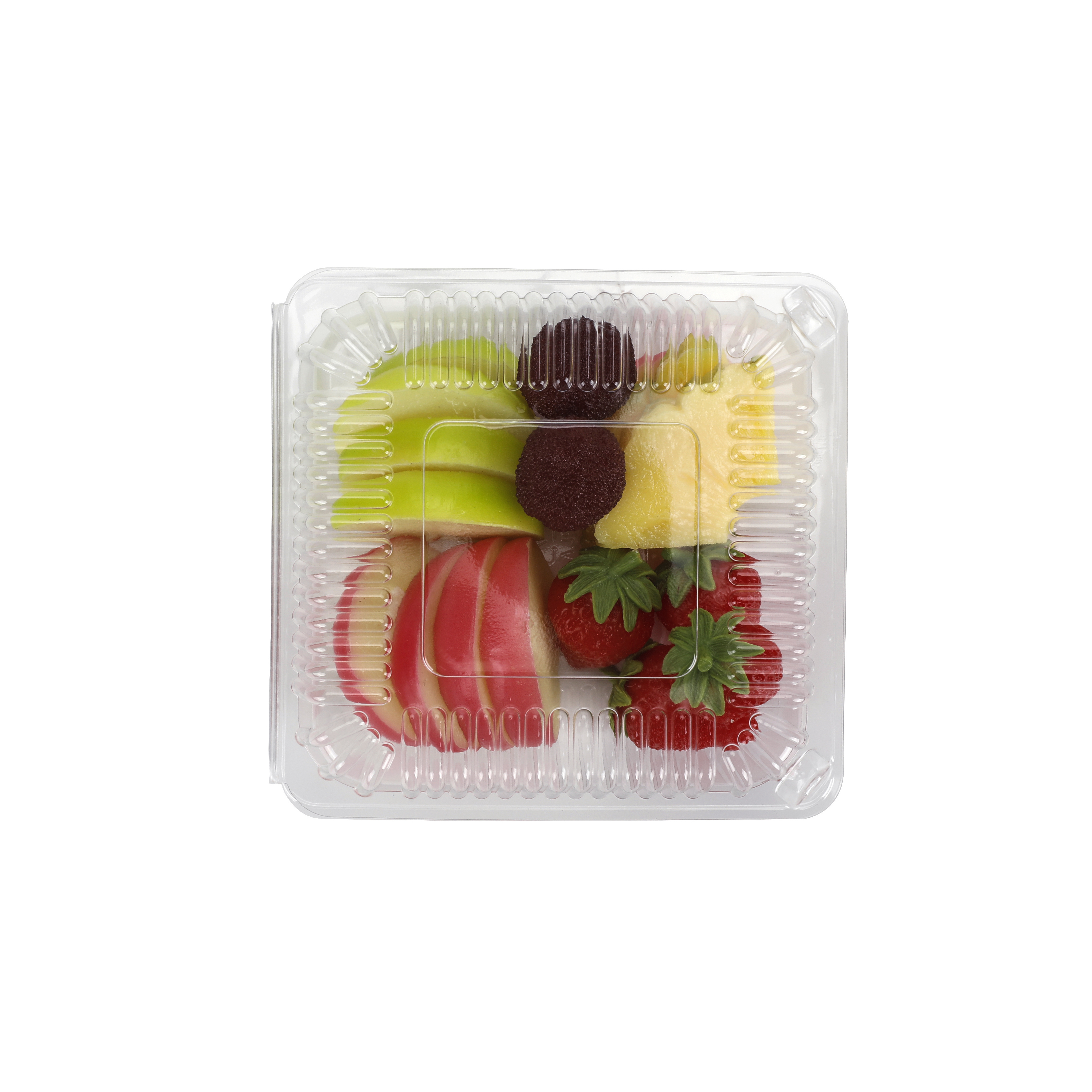 PLA Disposable Biodegradable Compostable PLA Transparent Tableware Box Package Fruit Salad Cake  Container