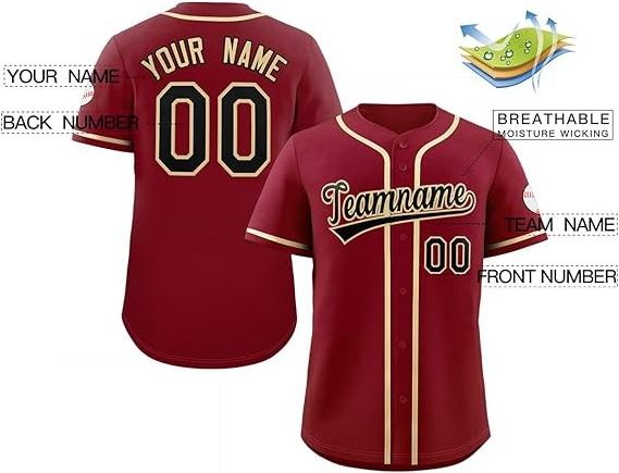 Custom sublimated Team Name Logo Number Printing sports baseball wear uniform jackets women men Baseball jerseys