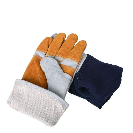 Custom Deign Top Grain Kidskin Leather tig waterproof cow split leather Full fingers Heat Resistant Welding Gloves