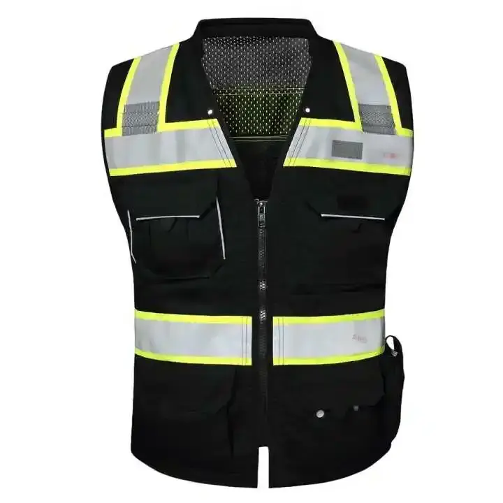 Factory supply High Visibility Insulated Winter Waterproof embroidery Hi Vis Construction Reflective Safety Bomber Jacket